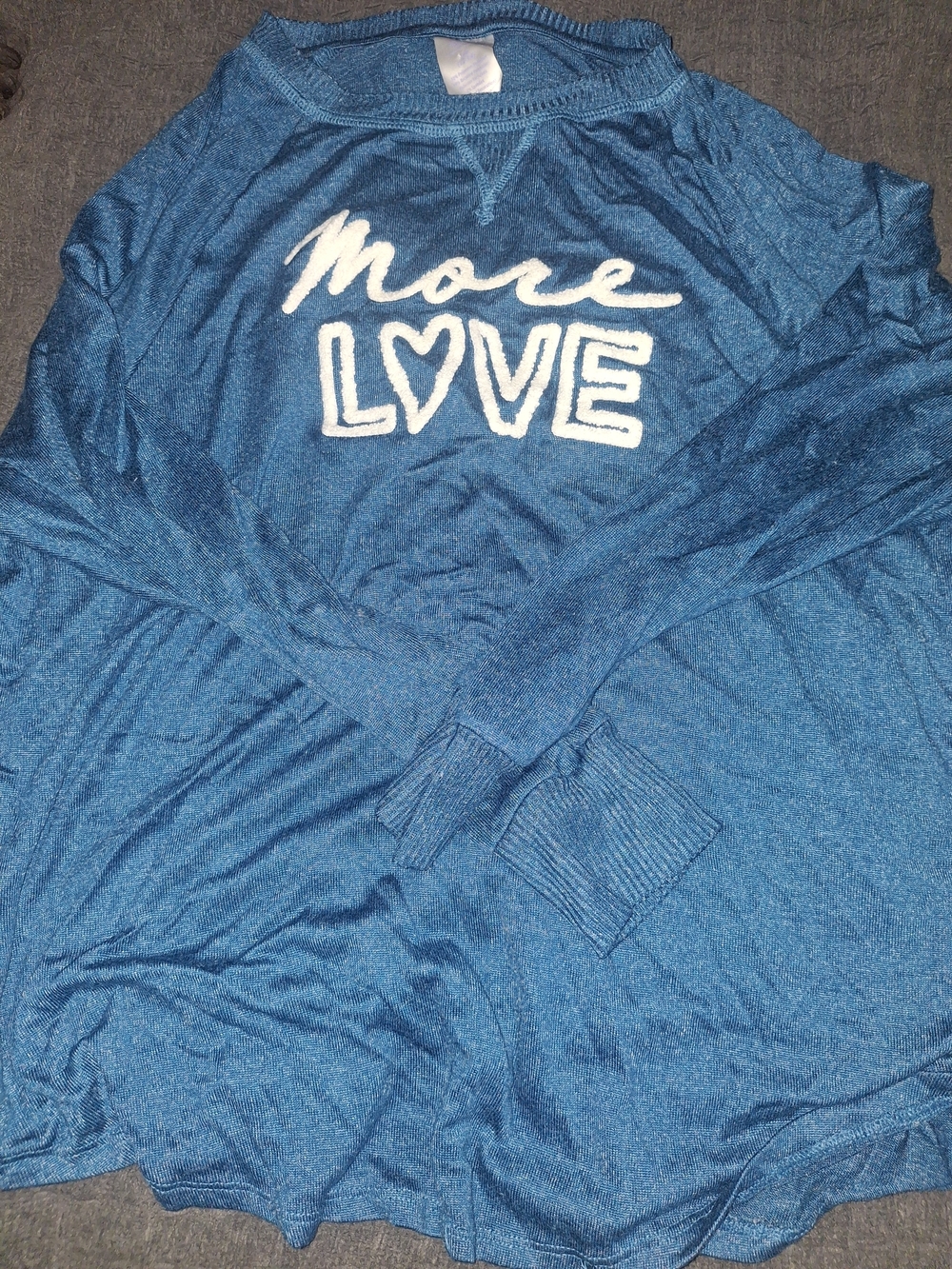 Secret Treasures Blue 'More LOVE' Girls' Pajama Top